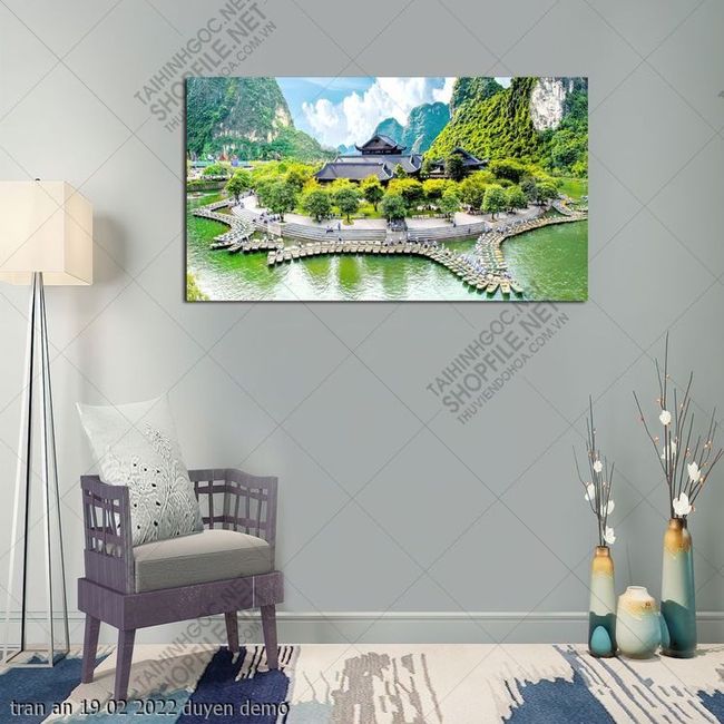 tranh phong canh ninh binh tran an 19 02 2022 duyen